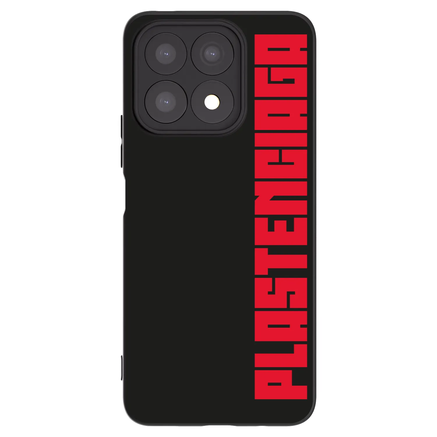 Picasee silikonowe czarne etui na Honor X8a - Plastenciaga