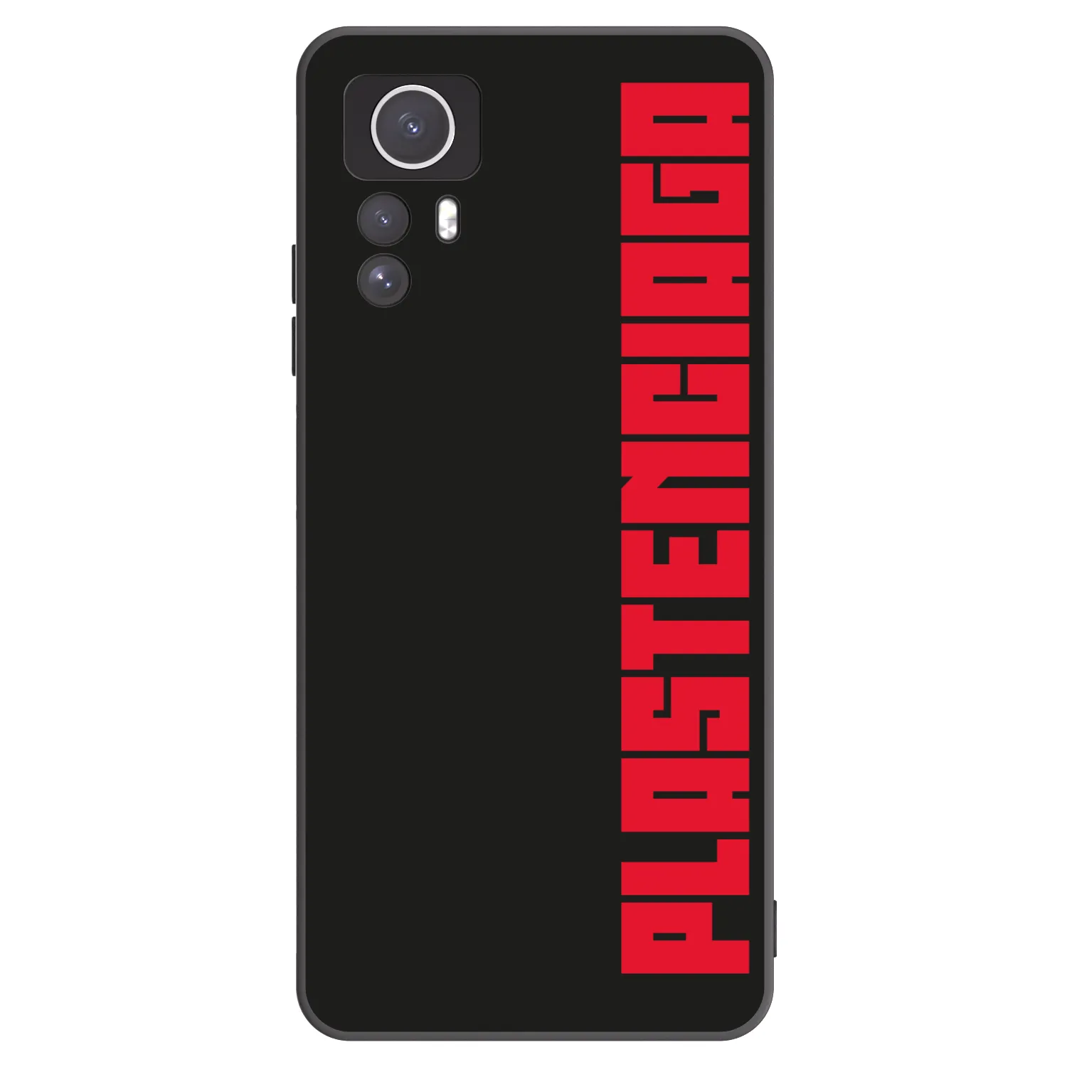 Picasee silikonowe czarne etui na Xiaomi Redmi Note 12S - Plastenciaga