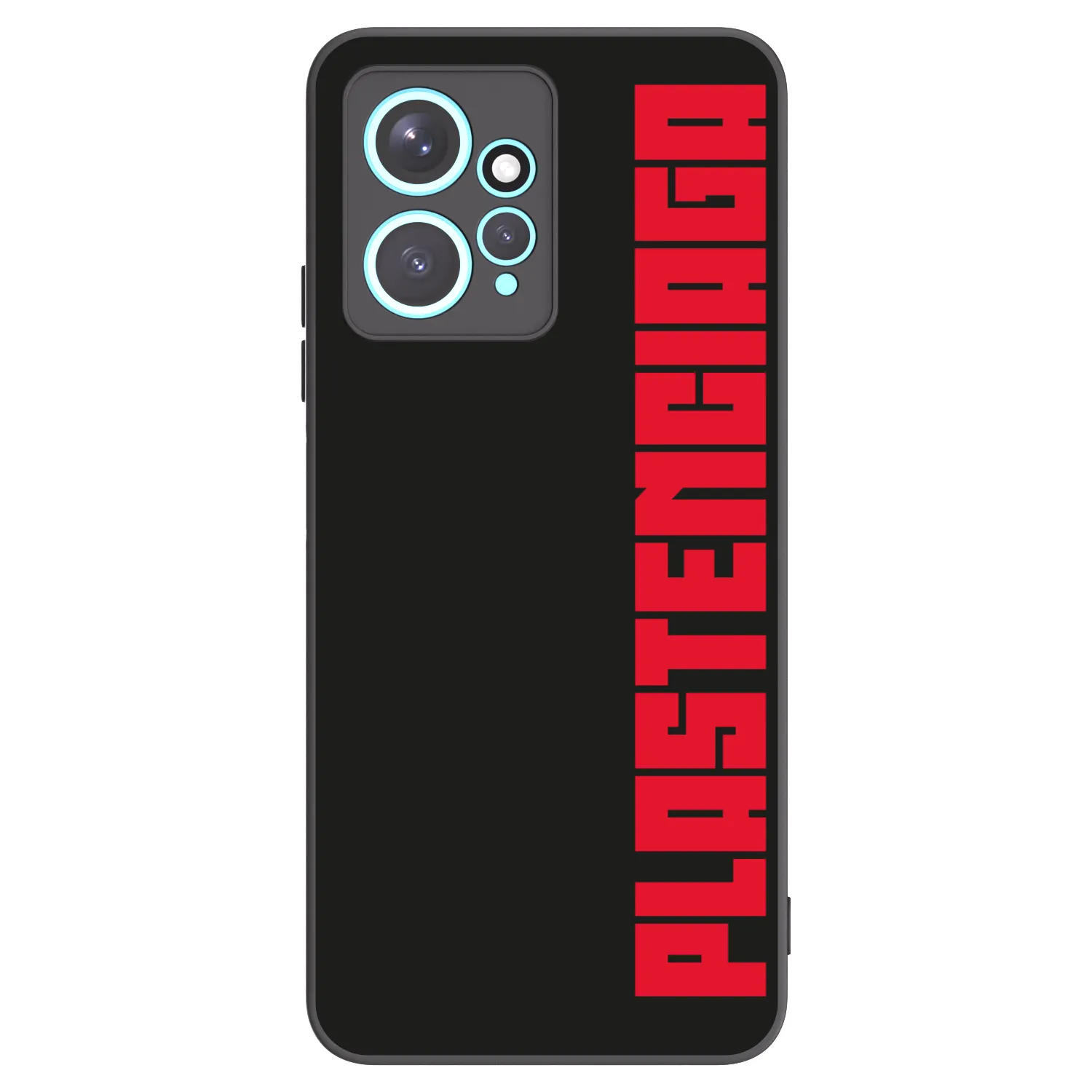 Picasee silikonowe czarne etui na Xiaomi Redmi Note 12 4G - Plastenciaga
