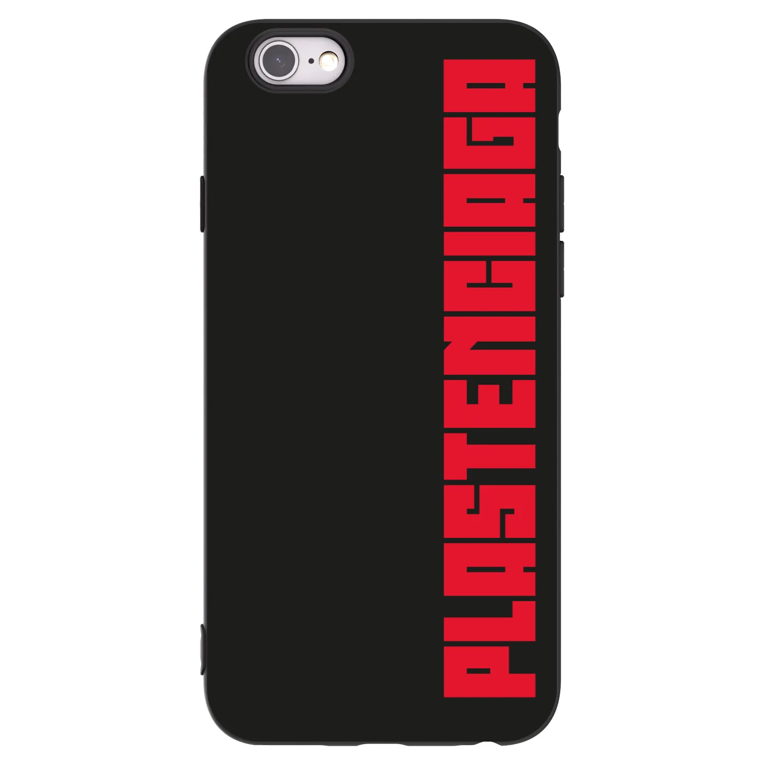 Picasee silikonowe czarne etui na Apple iPhone 6/6S - Plastenciaga