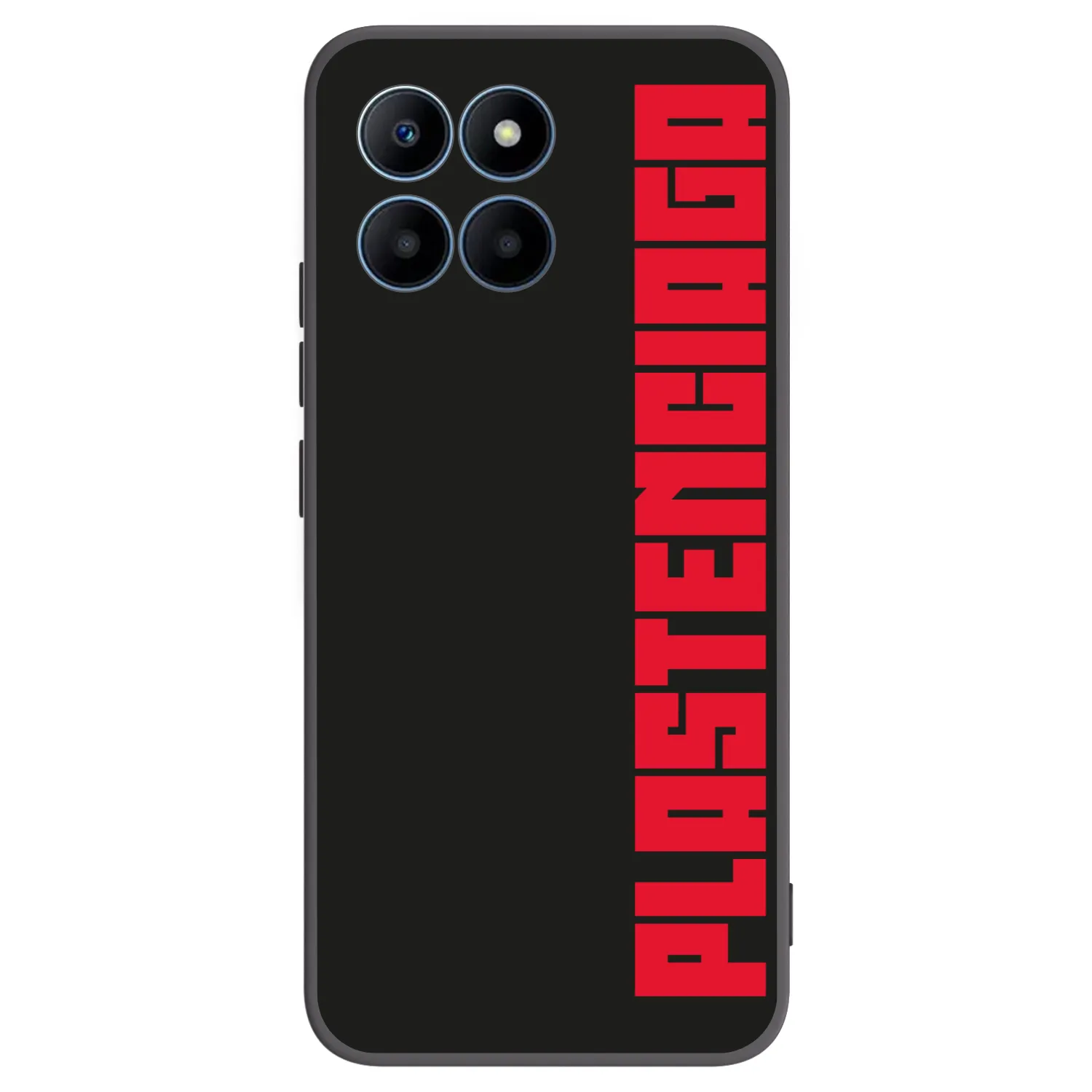 Picasee silikonowe czarne etui na Honor 70 Lite - Plastenciaga