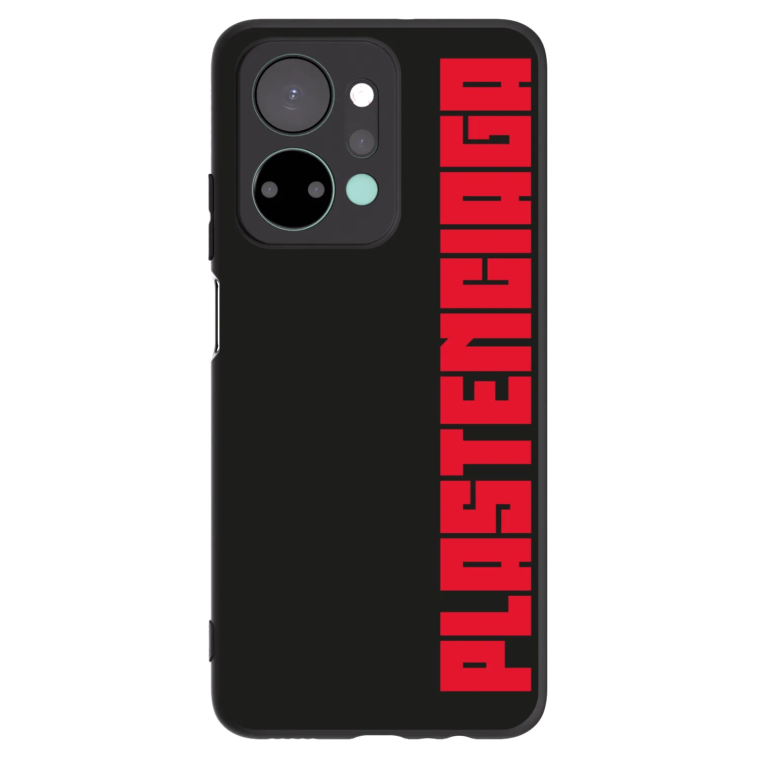 Picasee silikonowe czarne etui na Honor X7a - Plastenciaga