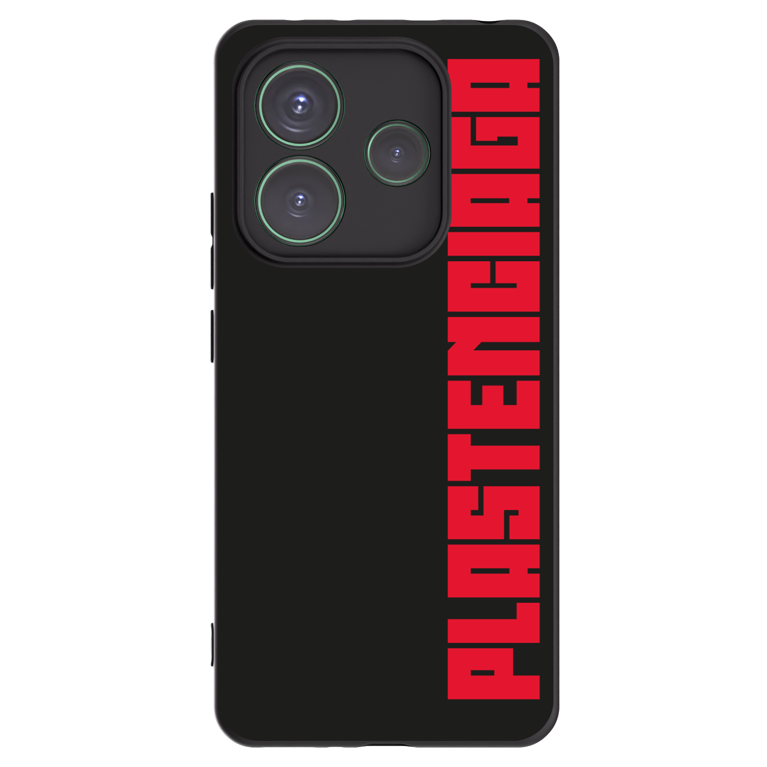 Picasee silikonowe czarne etui na Xiaomi Redmi Note 14 5G - Plastenciaga