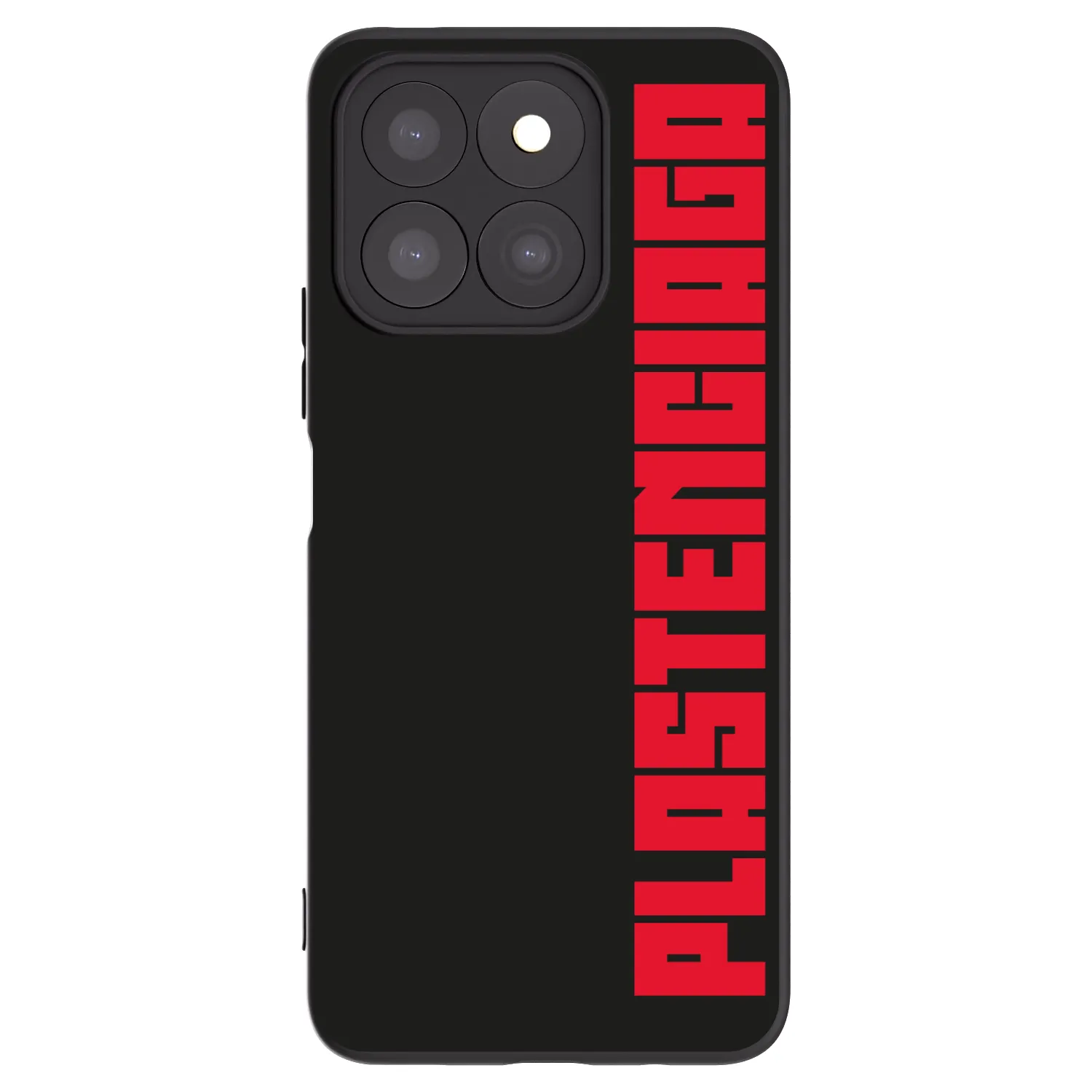 Picasee silikonowe czarne etui na Honor X8c - Plastenciaga