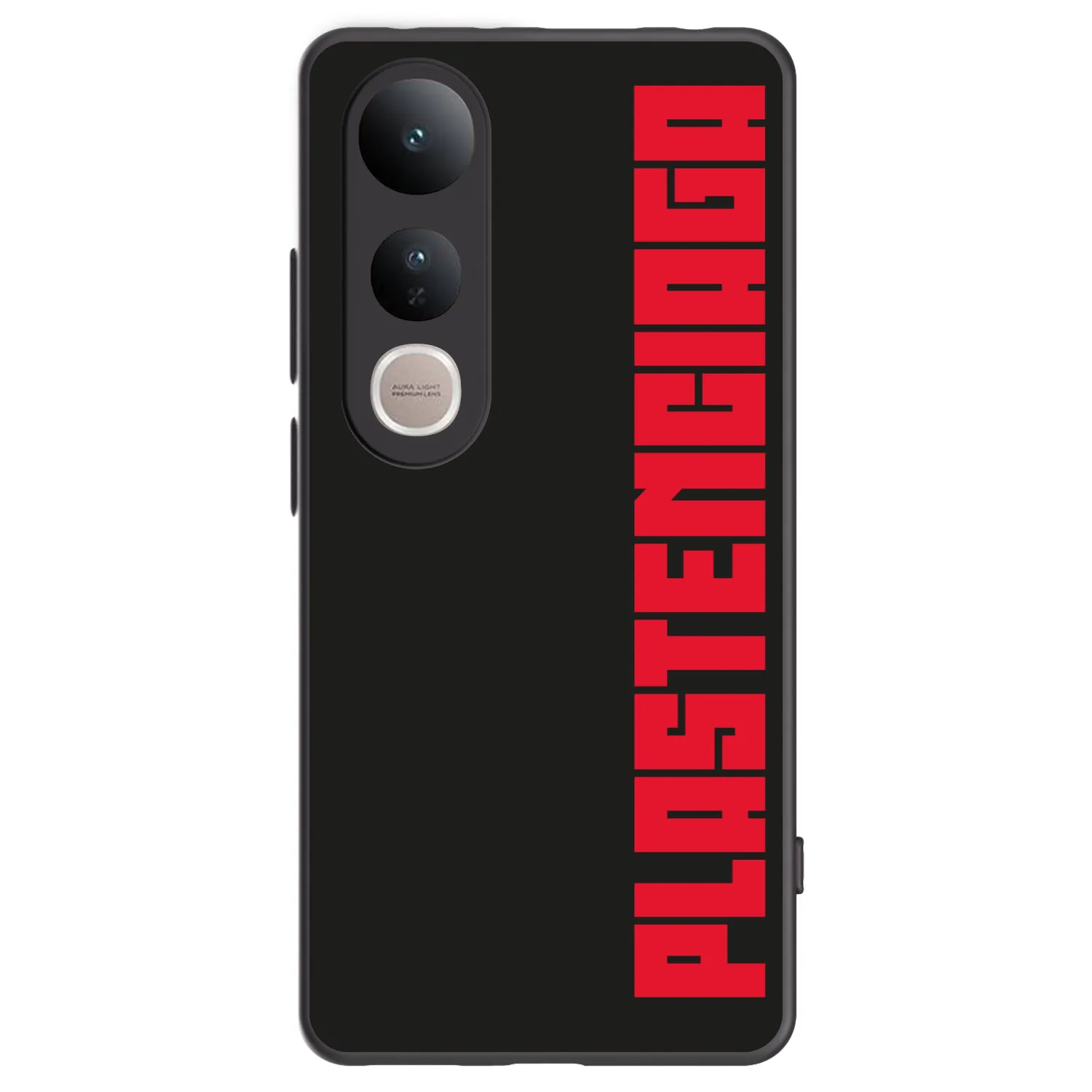 Picasee silikonowe czarne etui na Vivo V50 Lite 5G - Plastenciaga