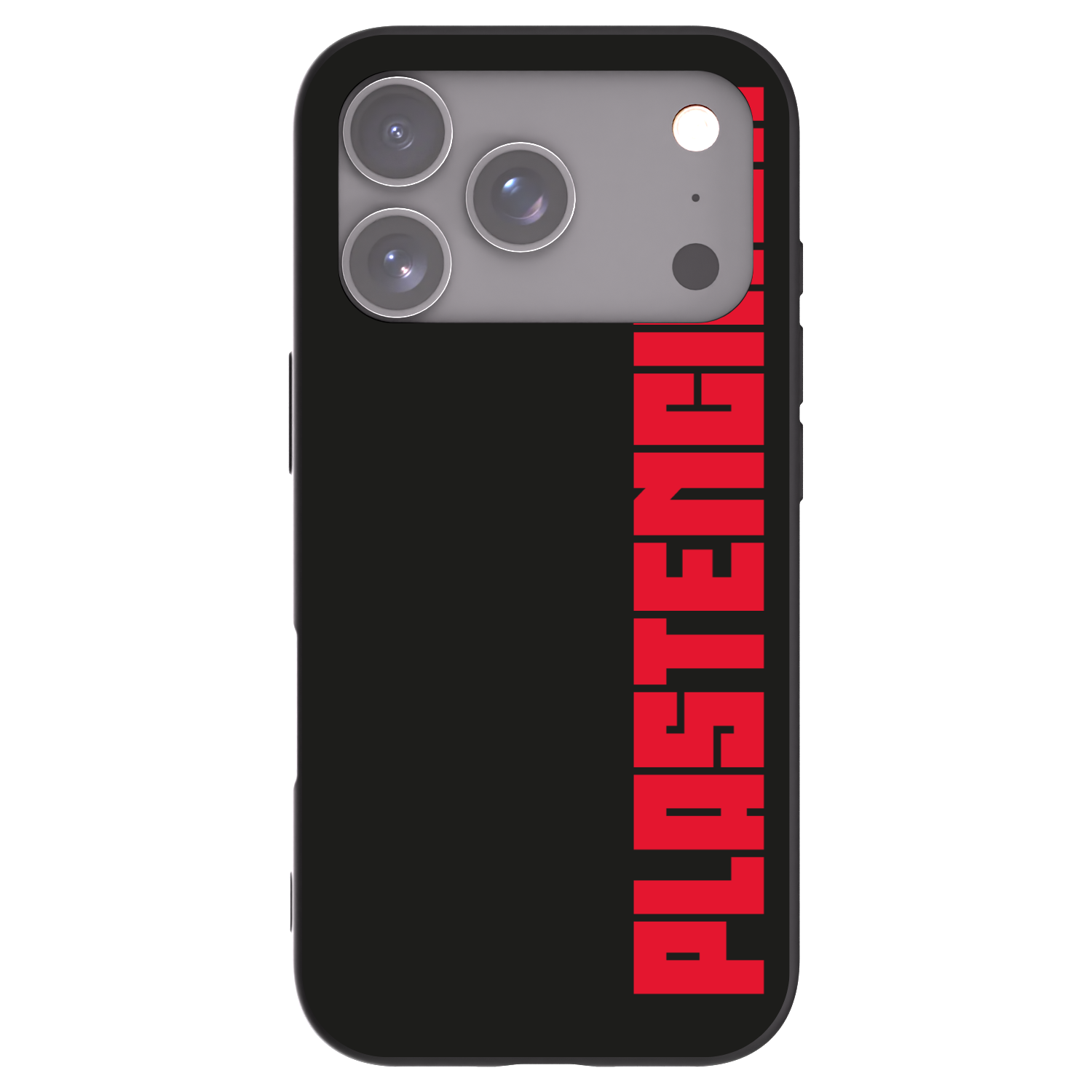 Picasee silikonowe czarne etui na Apple iPhone 17 Pro - Plastenciaga