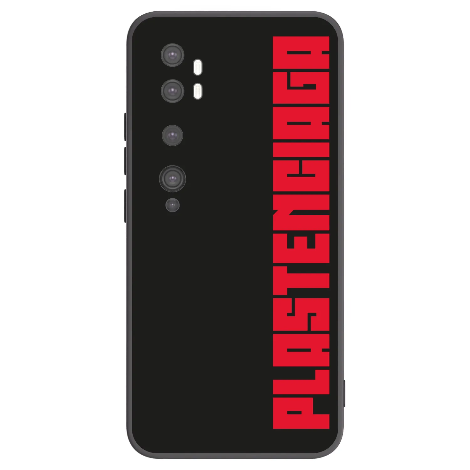 Picasee silikonowe czarne etui na Xiaomi Mi Note 10 (Pro) - Plastenciaga