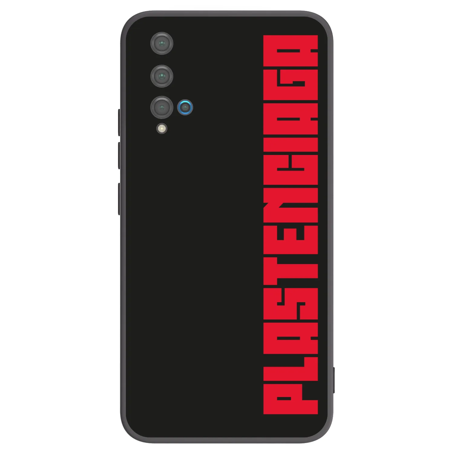 Picasee silikonowe czarne etui na Huawei Nova 5T - Plastenciaga