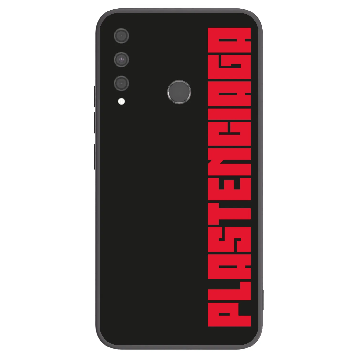 Picasee silikonowe czarne etui na Huawei P40 Lite E - Plastenciaga