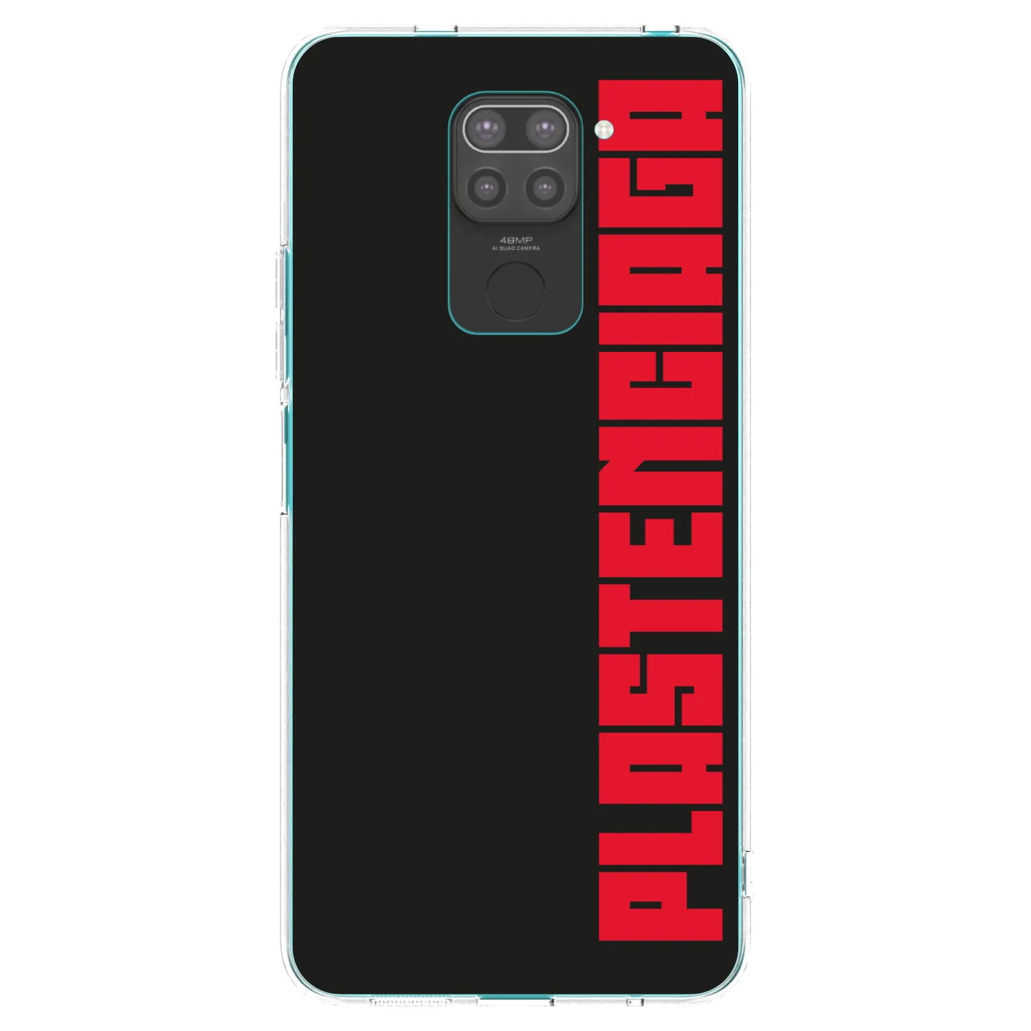Picasee silikonowe czarne etui na Xiaomi Redmi Note 9 - Plastenciaga