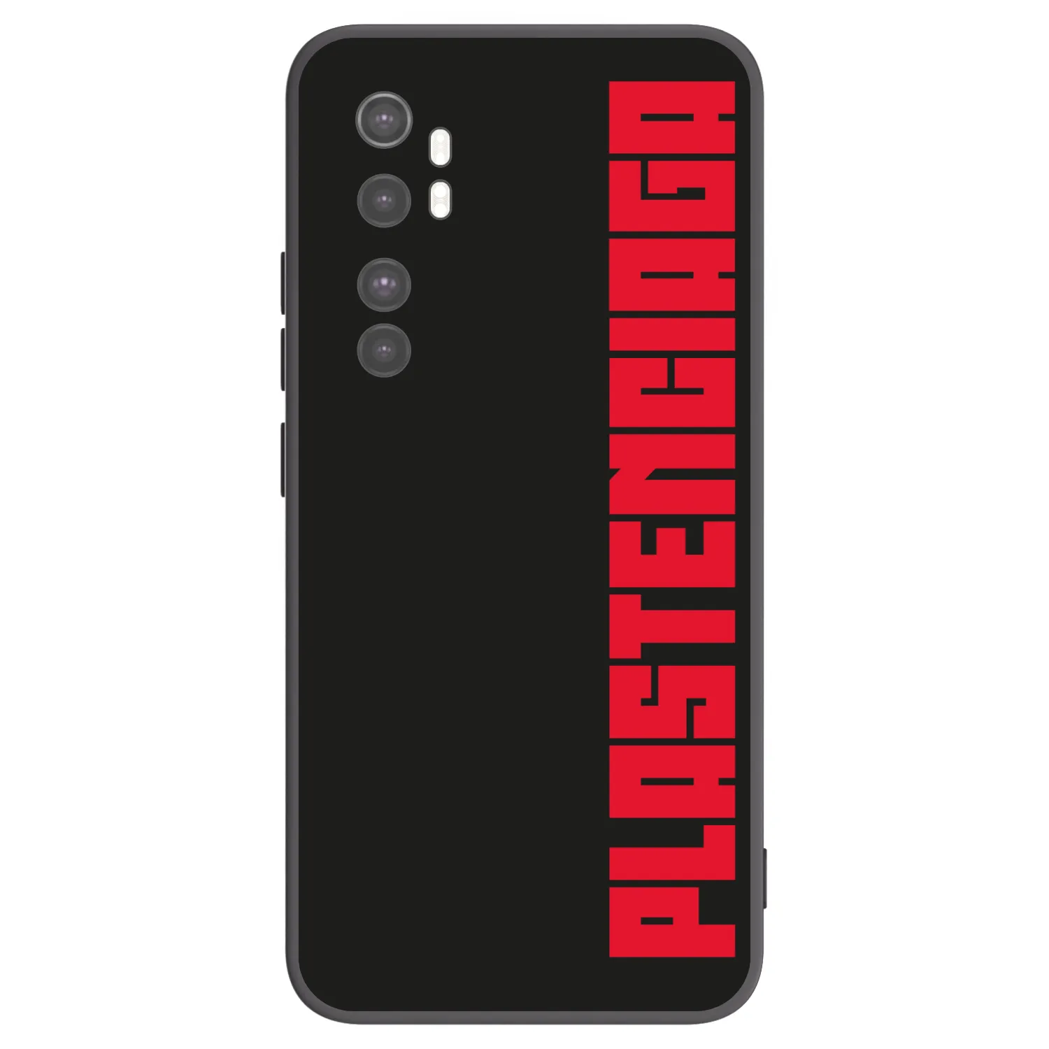 Picasee silikonowe czarne etui na Xiaomi Mi Note 10 Lite - Plastenciaga