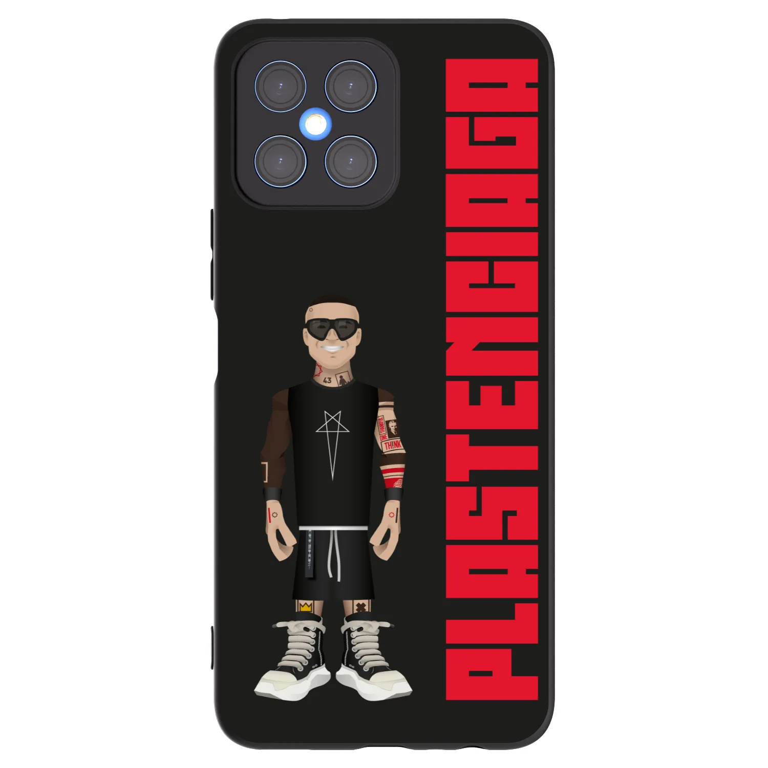 Picasee silikonowe czarne etui na Honor X8 4G - Tomáš Rajchl