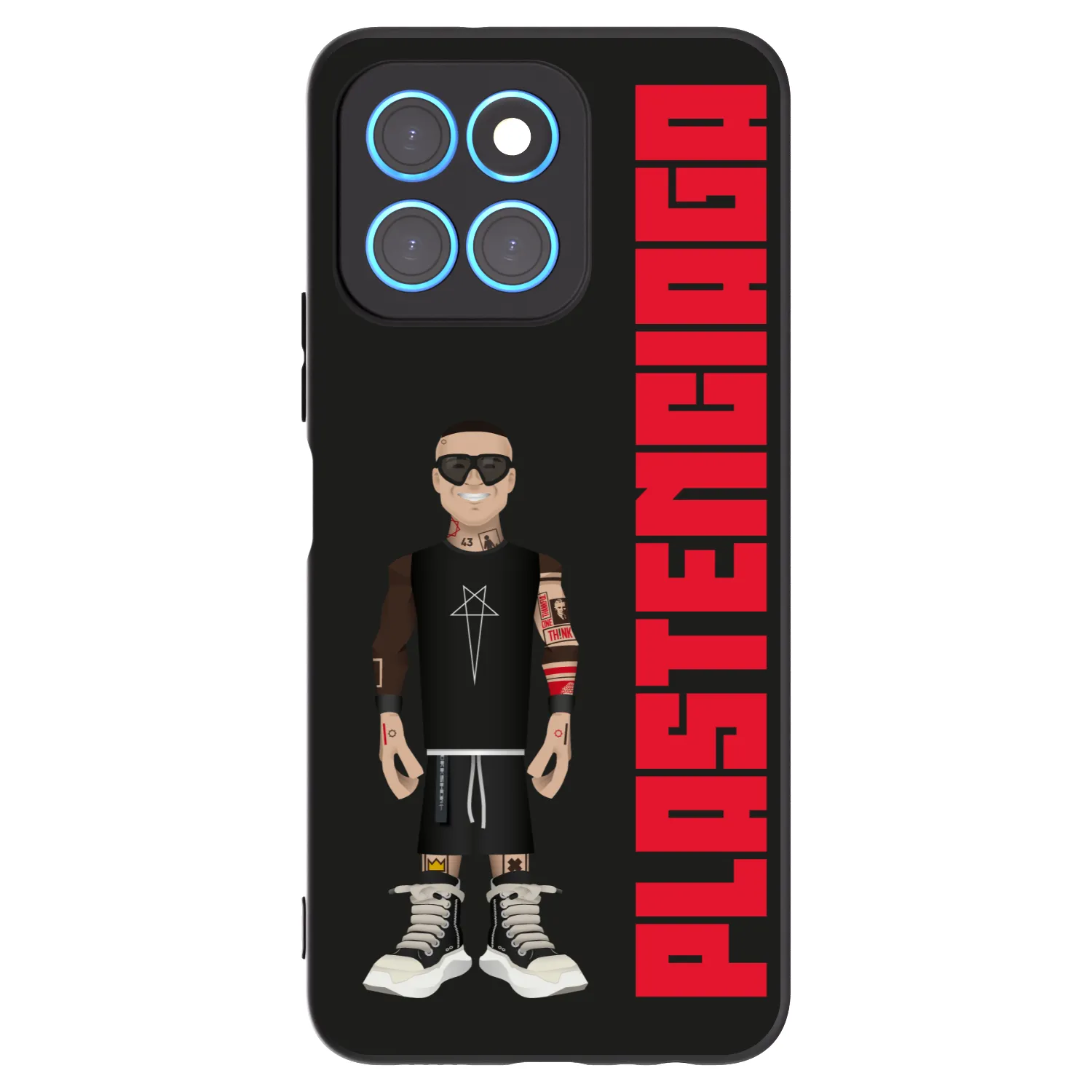 Picasee silikonowe czarne etui na Honor X8 5G - Tomáš Rajchl