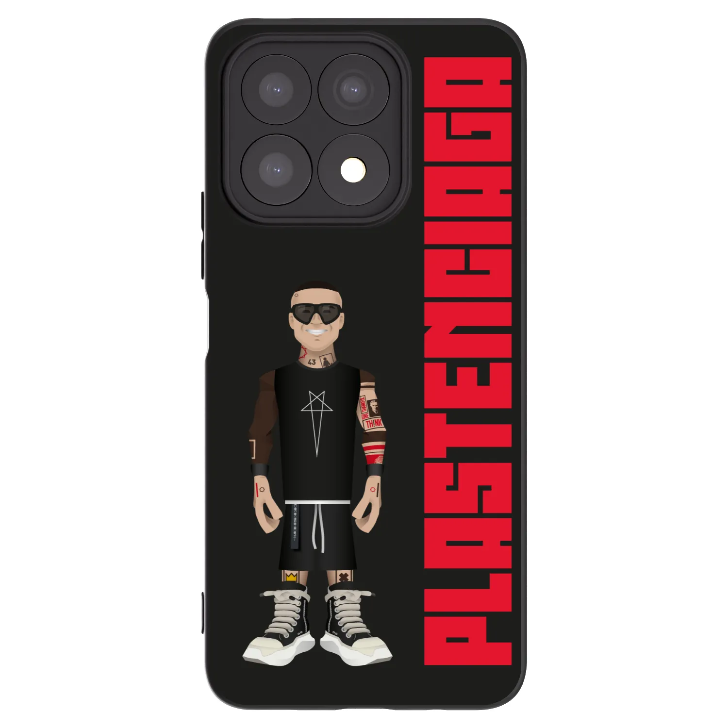 Picasee silikonowe czarne etui na Honor X8a - Tomáš Rajchl