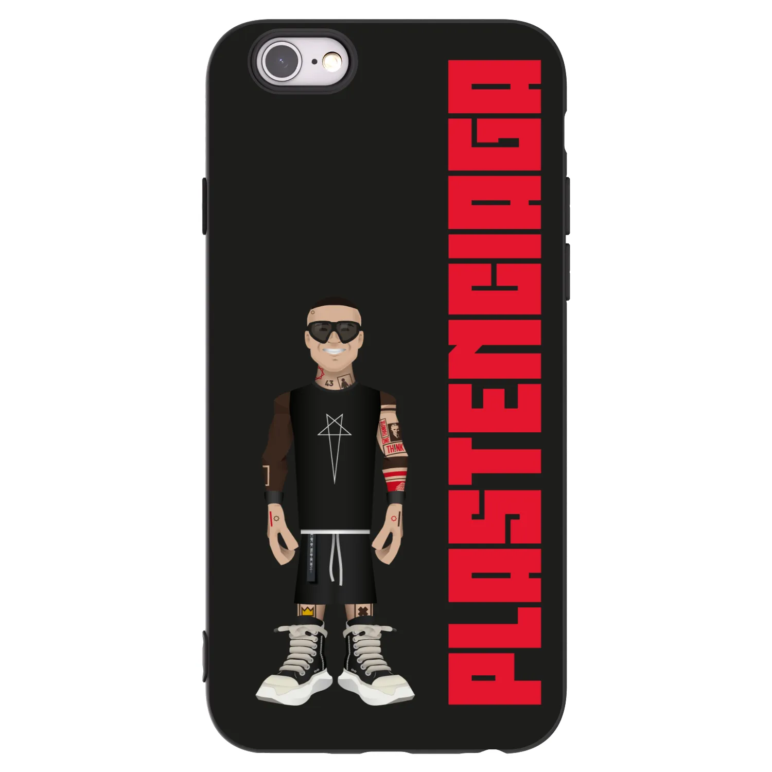 Picasee silikonowe czarne etui na Apple iPhone 6/6S - Tomáš Rajchl