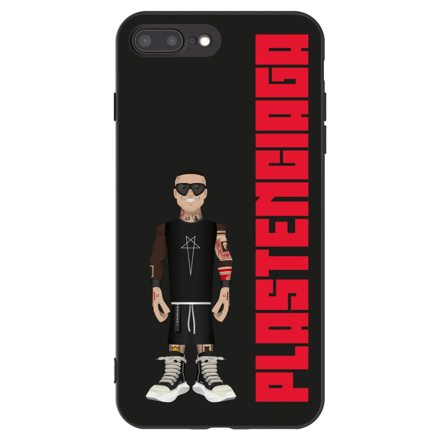 Picasee silikonowe czarne etui na Apple iPhone 8 Plus - Tomáš Rajchl