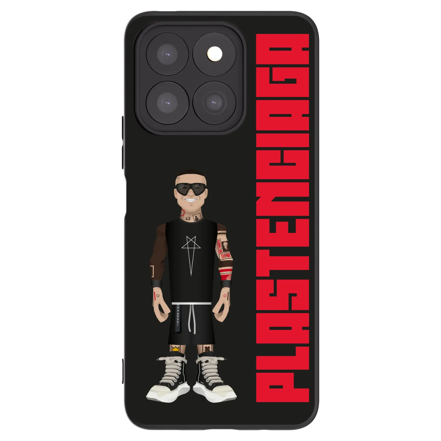 Picasee silikonowe czarne etui na Honor X8c - Tomáš Rajchl