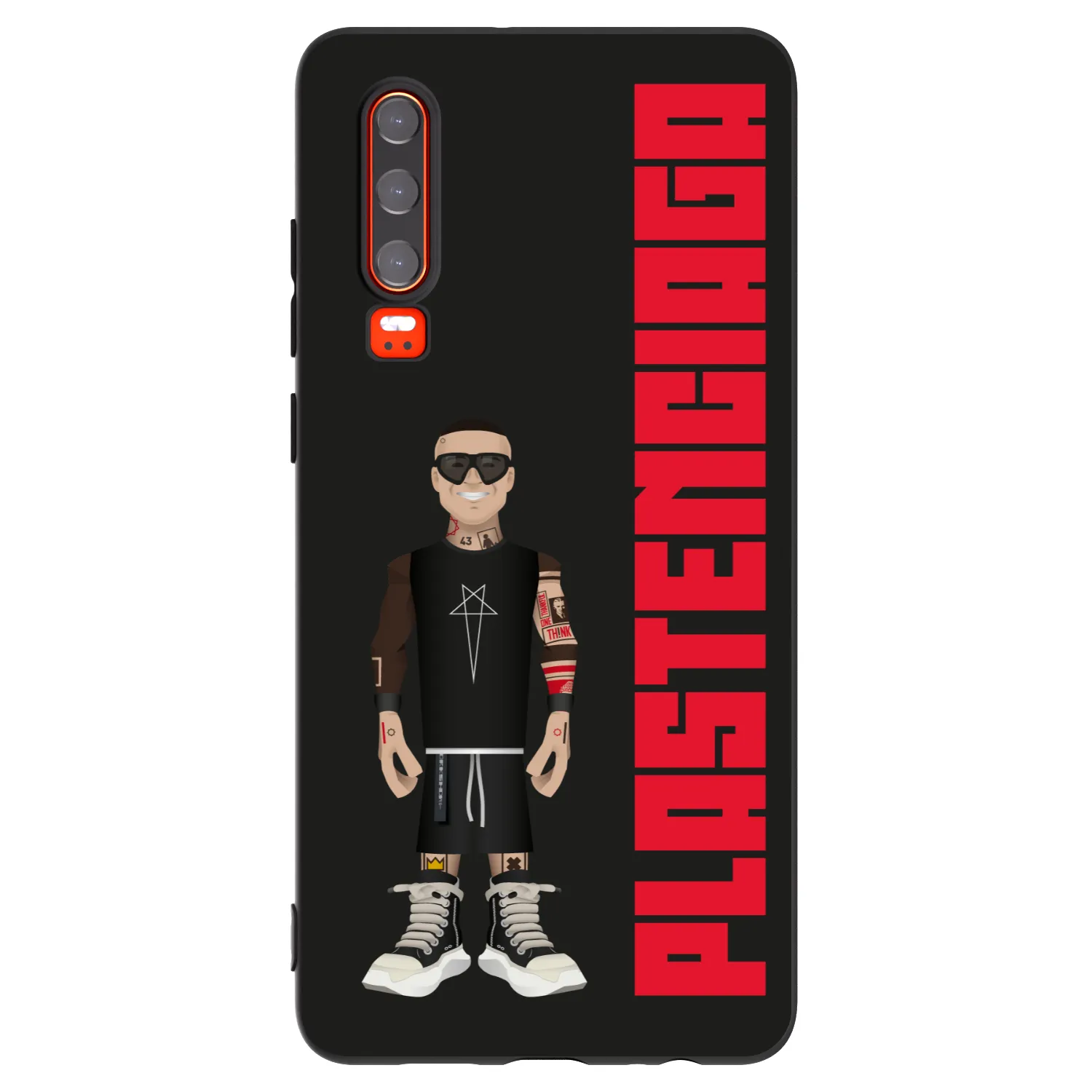 Picasee silikonowe czarne etui na Huawei P30 - Tomáš Rajchl