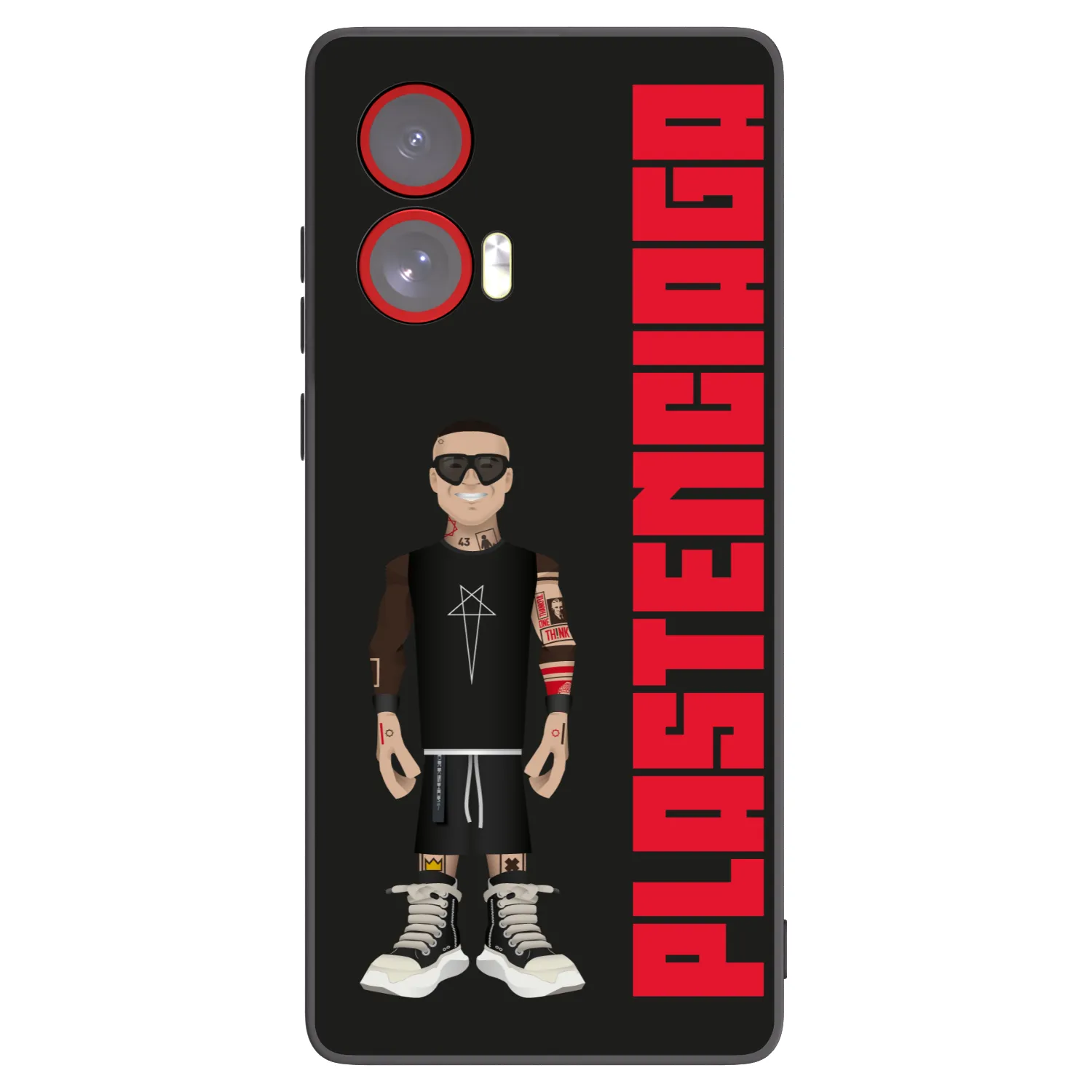 Picasee silikonowe czarne etui na Motorola Edge 50 Fusion - Tomáš Rajchl