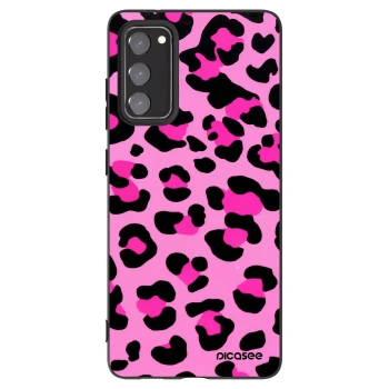Picasee silikonowe czarne etui na Samsung Galaxy S20 FE - Pink Tiger