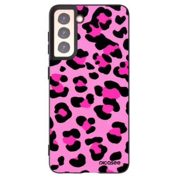 Picasee silikonowe czarne etui na Samsung Galaxy S21 5G G991B - Pink Tiger