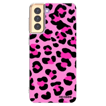 Picasee silikonowe przeźroczyste etui na Samsung Galaxy S21+ 5G G996F - Pink Tiger