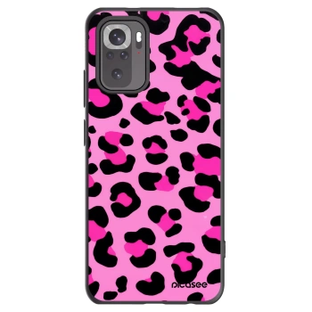 Picasee silikonowe czarne etui na Xiaomi Redmi Note 10 - Pink Tiger