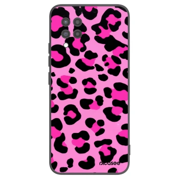 Picasee silikonowe czarne etui na Samsung Galaxy A42 A426B - Pink Tiger