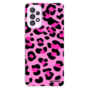 Picasee silikonowe przeźroczyste etui na Samsung Galaxy A32 5G A326B - Pink Tiger