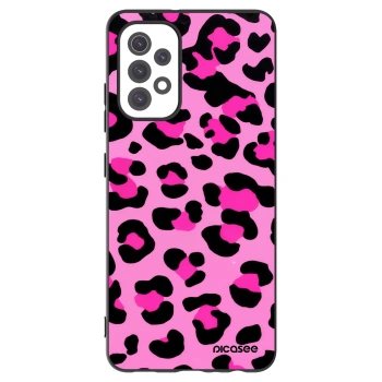 Picasee silikonowe czarne etui na Samsung Galaxy A32 5G A326B - Pink Tiger