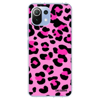 Picasee silikonowe przeźroczyste etui na Xiaomi Mi 11 Lite - Pink Tiger