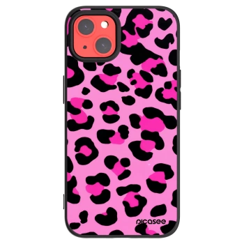 Picasee silikonowe czarne etui na Apple iPhone 13 - Pink Tiger