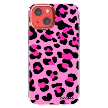 Picasee silikonowe przeźroczyste etui na Apple iPhone 13 mini - Pink Tiger