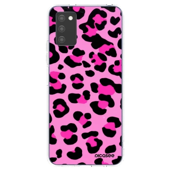 Picasee silikonowe przeźroczyste etui na Samsung Galaxy A02s A025G - Pink Tiger