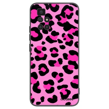 Picasee silikonowe czarne etui na Xiaomi Redmi 10 - Pink Tiger