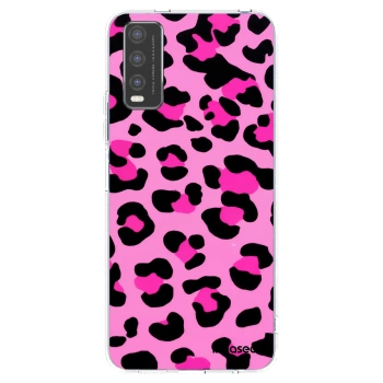 Picasee silikonowe przeźroczyste etui na Vivo Y20s - Pink Tiger