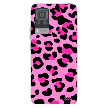 Picasee silikonowe przeźroczyste etui na Vivo X60 Pro 5G - Pink Tiger