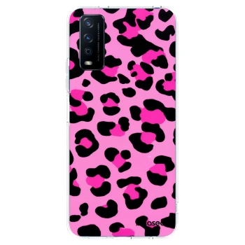 Picasee silikonowe przeźroczyste etui na Vivo Y11s - Pink Tiger