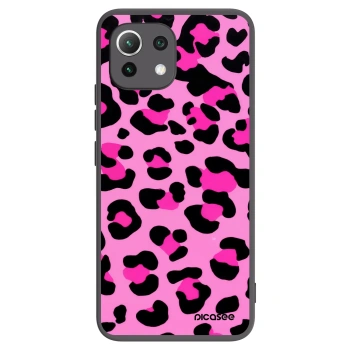 Picasee silikonowe czarne etui na Xiaomi 11 Lite 5G NE - Pink Tiger
