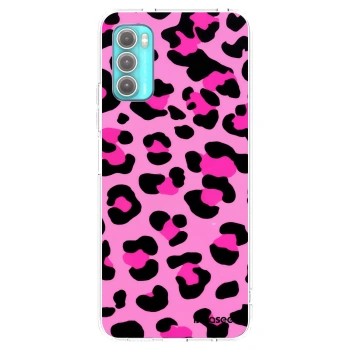 Picasee silikonowe przeźroczyste etui na Motorola Moto G60 - Pink Tiger