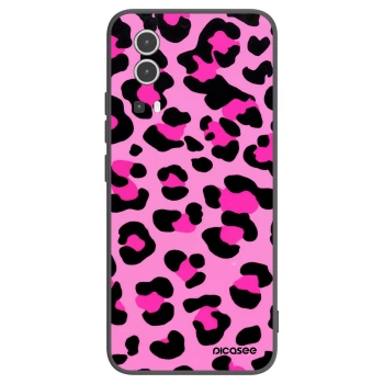 Picasee silikonowe czarne etui na Vivo Y72 5G - Pink Tiger