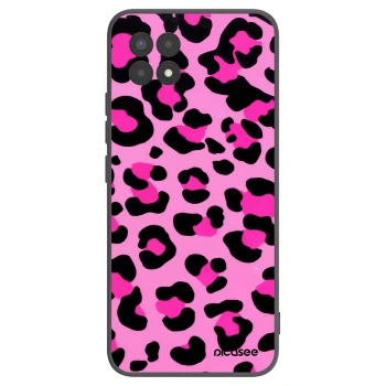 Picasee silikonowe czarne etui na Realme 8i - Pink Tiger