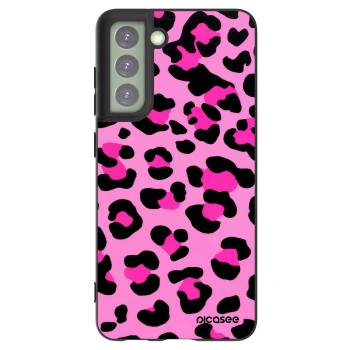 Picasee silikonowe czarne etui na Samsung Galaxy S21 FE 5G - Pink Tiger