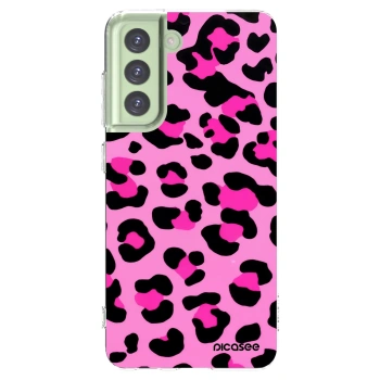 Picasee silikonowe przeźroczyste etui na Samsung Galaxy S21 FE 5G - Pink Tiger