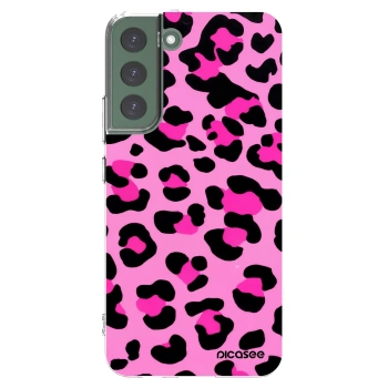 Picasee silikonowe przeźroczyste etui na Samsung Galaxy S22+ 5G - Pink Tiger
