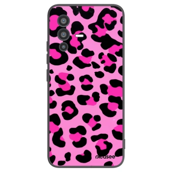 Picasee silikonowe czarne etui na Vivo V23 5G - Pink Tiger