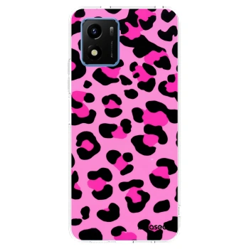 Picasee silikonowe przeźroczyste etui na Vivo Y01 - Pink Tiger