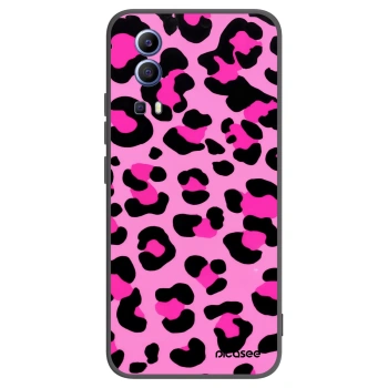 Picasee silikonowe czarne etui na Vivo Y52 5G - Pink Tiger