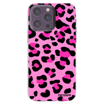 Picasee silikonowe przeźroczyste etui na Apple iPhone 14 Pro Max - Pink Tiger