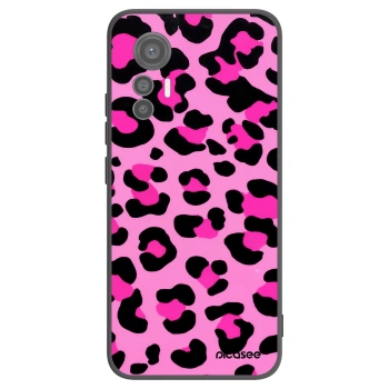 Picasee silikonowe czarne etui na Xiaomi 12 Lite - Pink Tiger